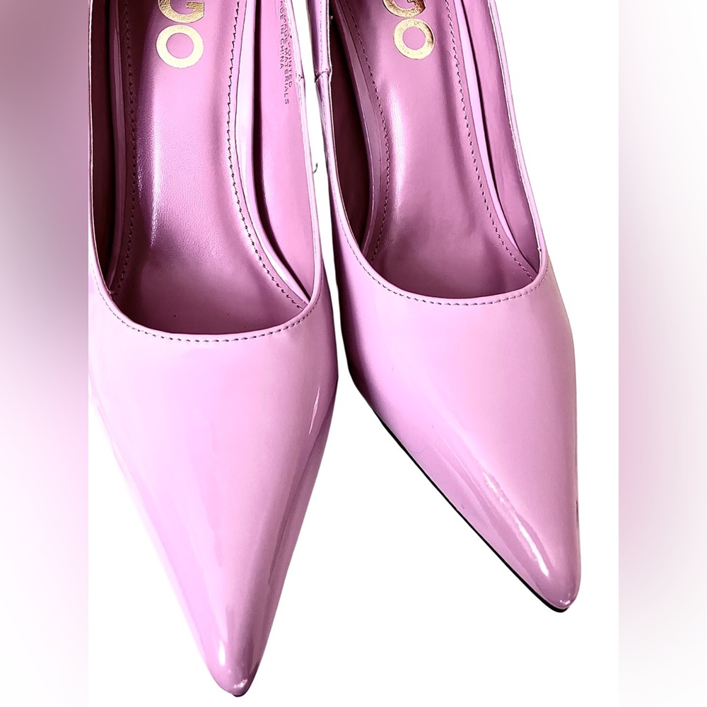 Pink Lilac Patent Court Kitten Heels | Pointed Toe | UK 5 | BNIB - Picture 11 of 17